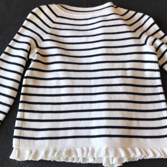 J Crew white and black stripes sweater/ jacket - Picture 8 of 8